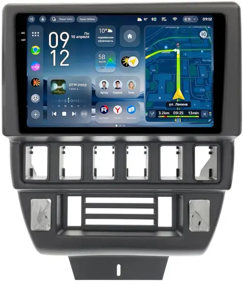 Магнитола для Lada 4x4, Urban, Bronto 1993-2019 - Teyes CC4-PRO монитор 9.5" 2K QLED на Android 13, Быстрейшая, Snapdragon 778G, ИИ, CarPlay, DSP, 4G SIM-слот