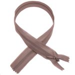 Молния потайная (скрытая) SBS Т3 (3 мм) 1 зам., н/раз., 20 см, S-323, серый, уп. 50 шт