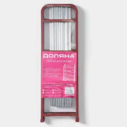 Обувница Доляна (Красный), 4 яруса, 50×19×59 см