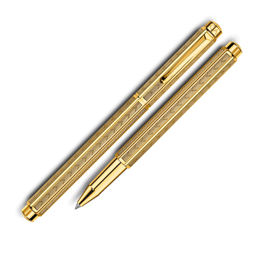 Carandache Ecridor Chevron gilded латунь позолота (838.208)