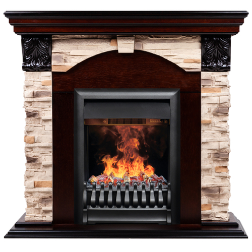 Каминокомплект Real Flame Dublin Rock AO с очагом 3D Oregan