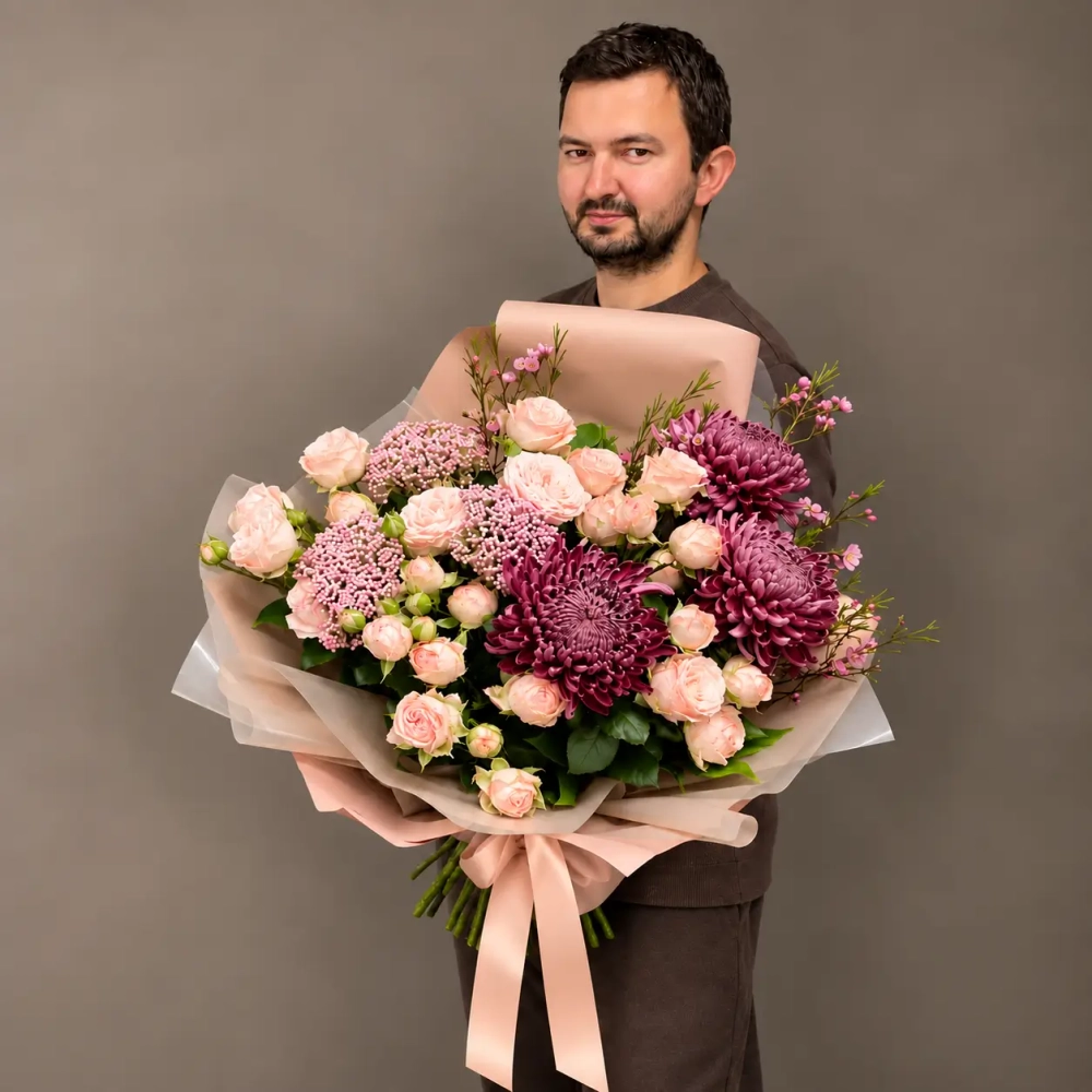 Букет цветов «Марсала Флер‎»