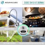 Умный Zigbee шаровый кран с электроприводом DN15 (1/2" дюйма) USB5V + ручное управление (Работает с eWelink, Алиса)