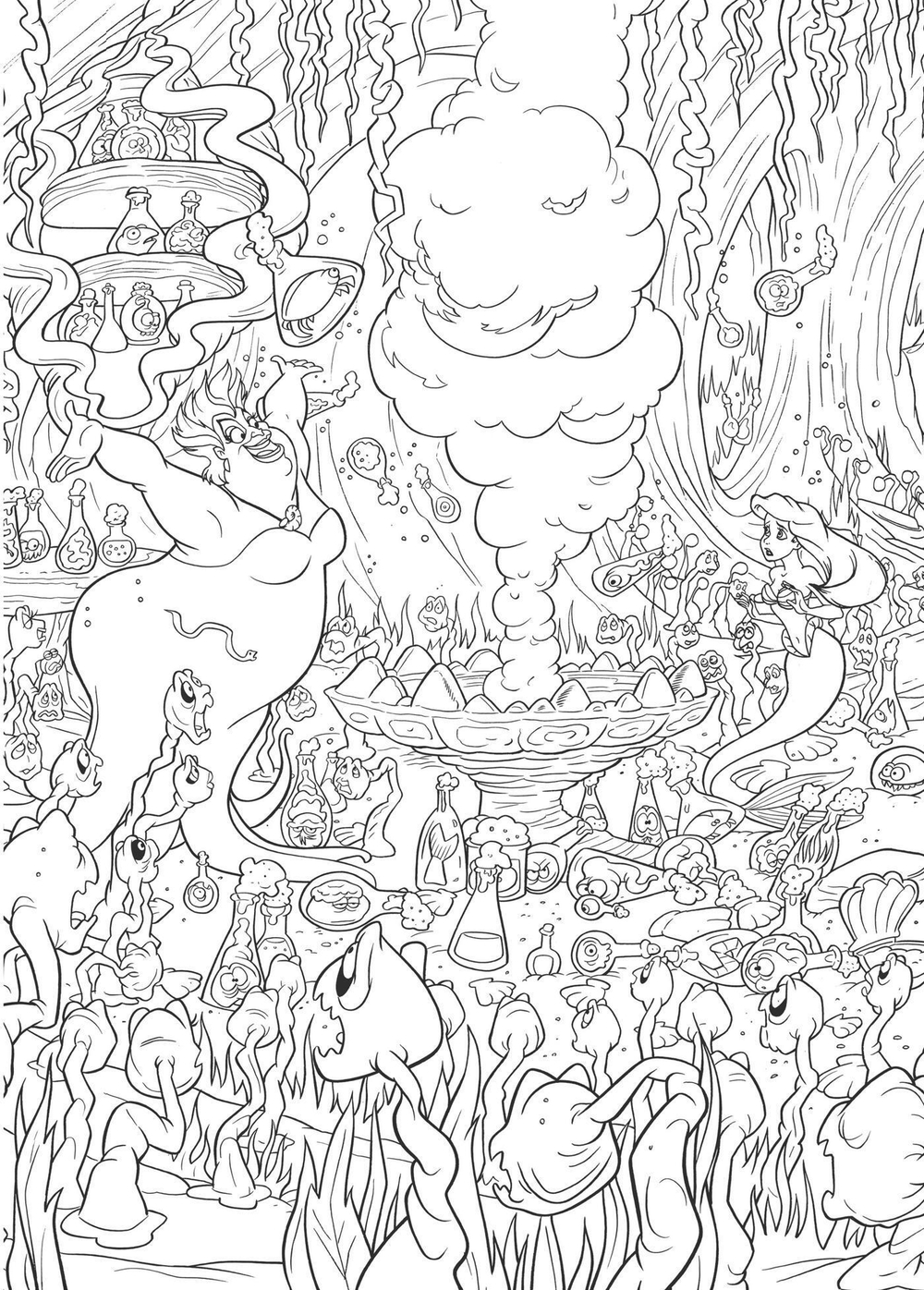 Hachette  раскраска по номерам  DISNEY TEENS - Atelier de coloriages - 1001 Détails
