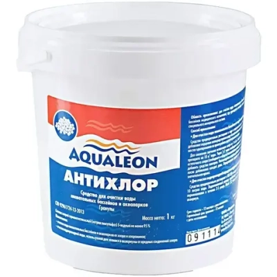 Средство для дехлорирования воды Aqualeon XA1G Антихлор (банка,1 кг,0053)