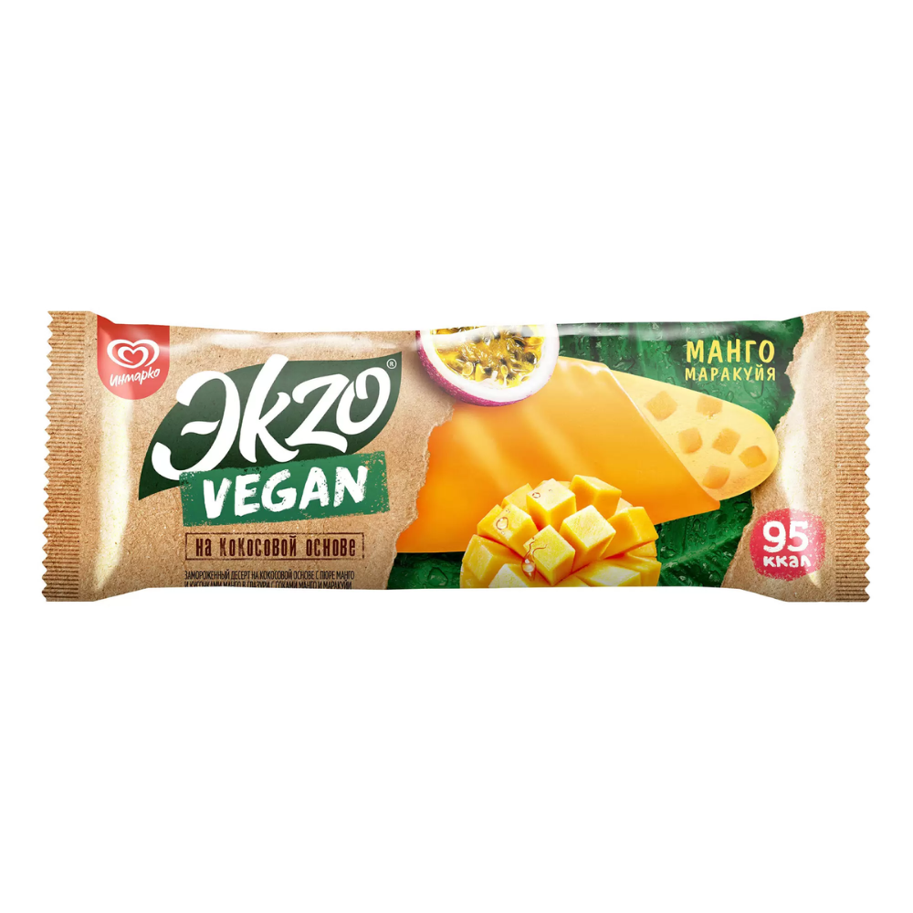 Мороженое ЭКZО Vegan Манго-Маракуйя 70 гр