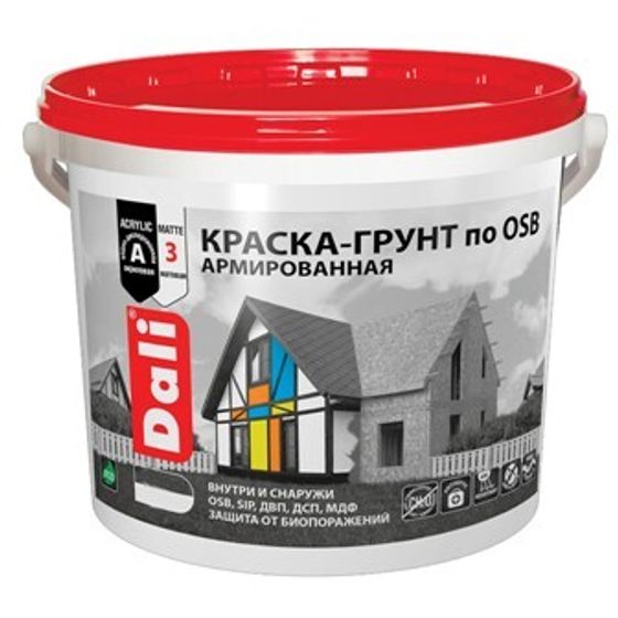 Краска-грунт Dali по OSB База А 6кг Рогнеда