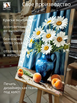 Картина Летний утренник для интерьера 30х40см 1шт., на деревянном подрамнике