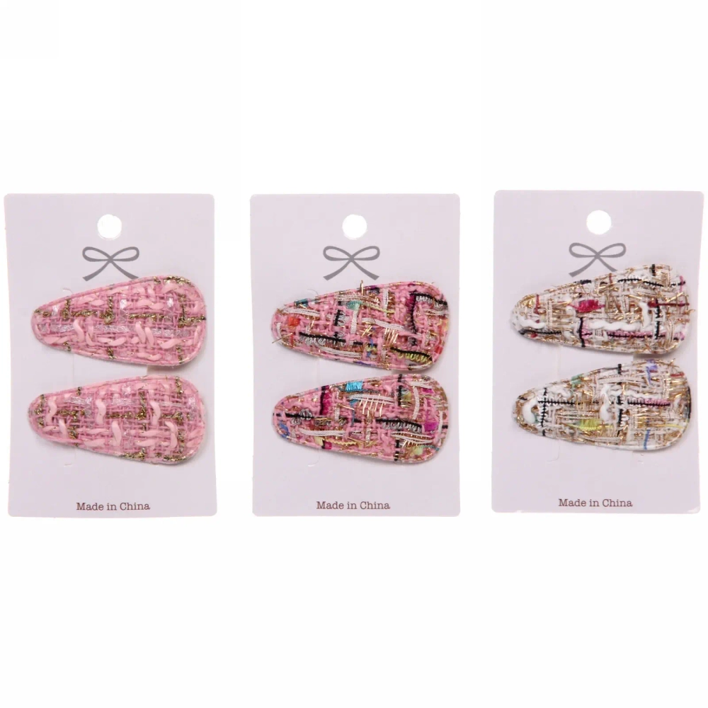 Зажимы для волос 2шт «New collection - Marina», микс 6 цветов, 6*2,5см