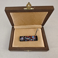 Флешка USB в футляре с ручной росписью "Цветы России"
