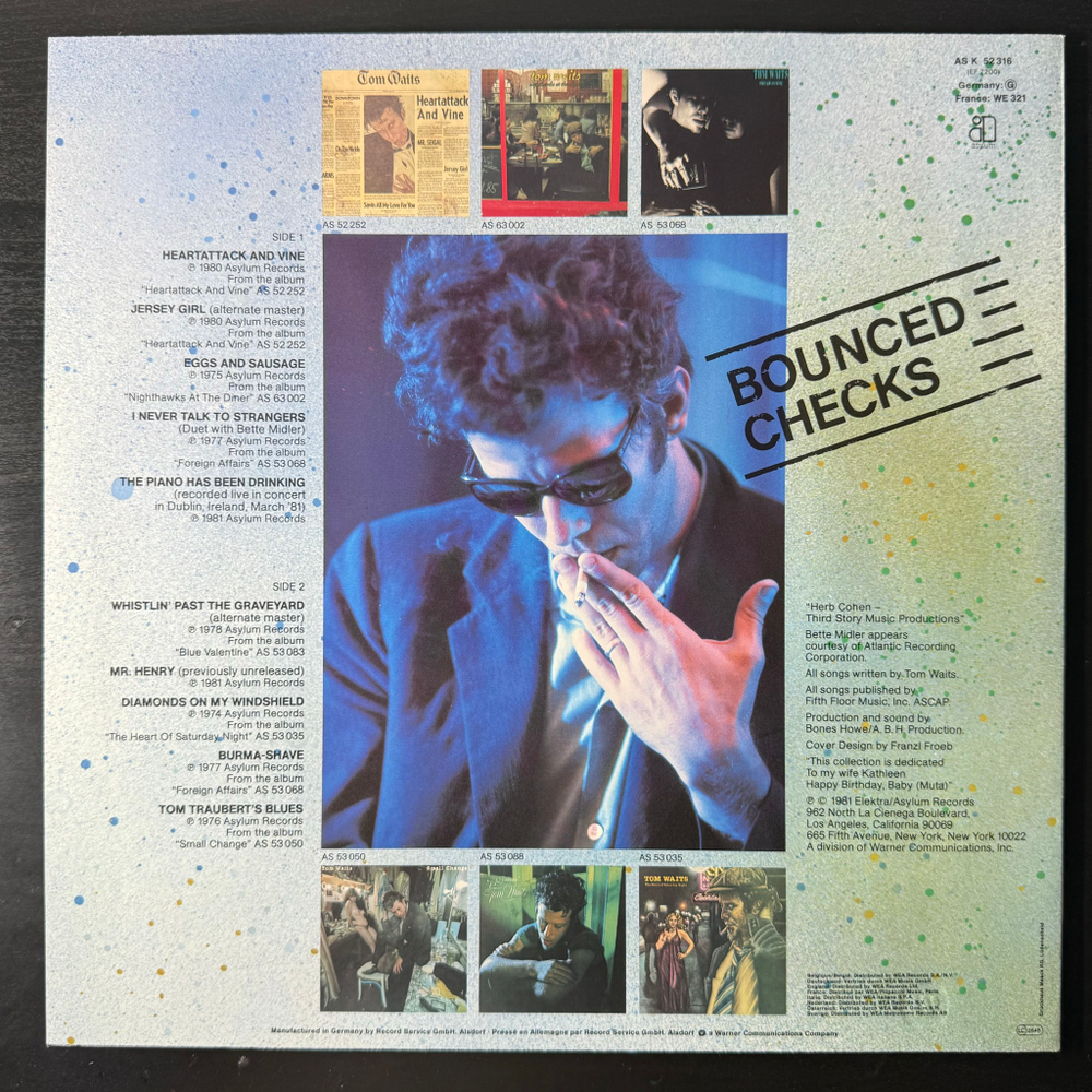 Tom Waits - Bounced Checks (Германия 1980г.)