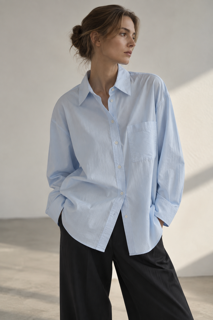 Хлопковая рубашка Zara, XS