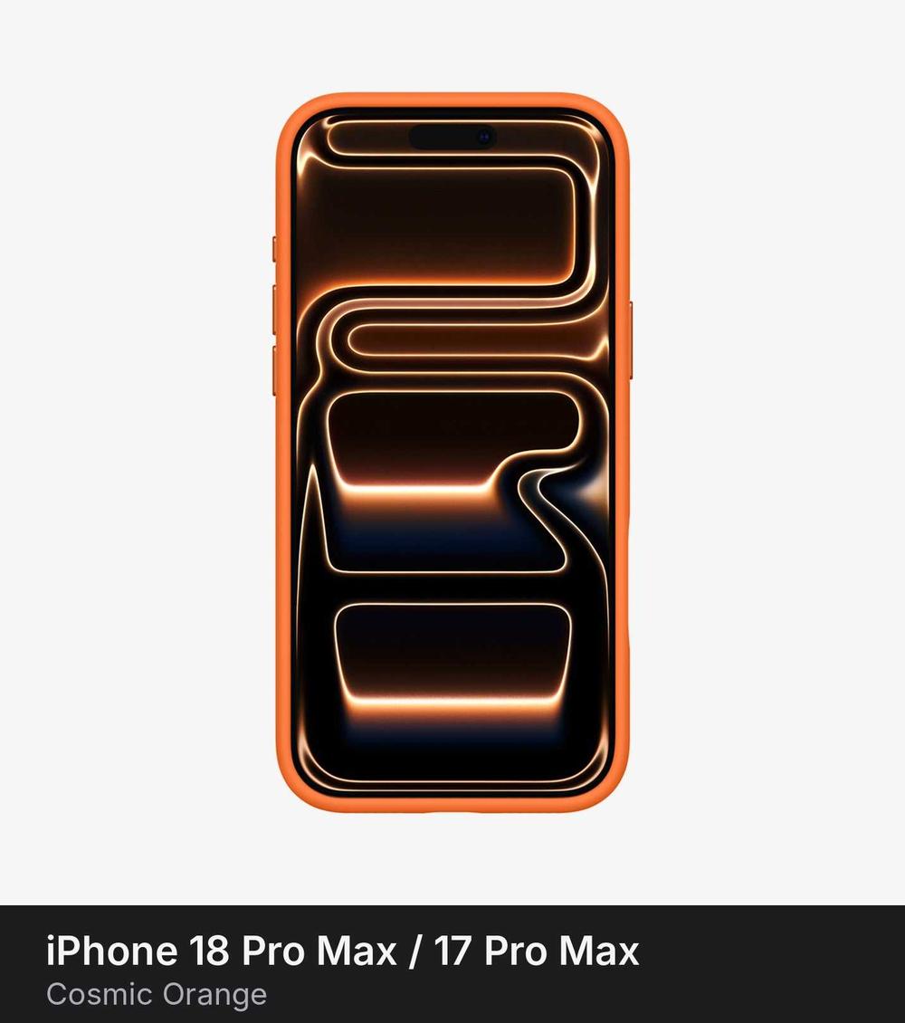 Чехол Spigen Silicone Fit MagSafe для iPhone 18 Pro Max / 17 Pro Max Cosmic Orange