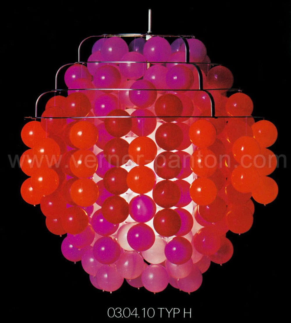 люстра Silver balls by Verner Panton