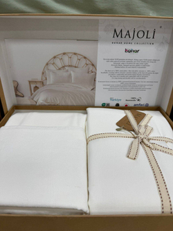 КПБ MAJOLİ StoneWashed DOVE семейый 160*220-2шт. 240-260, 50*70-2шт. Вар. Хлоп.