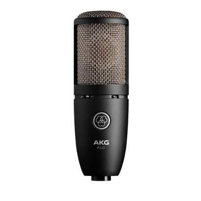 AKG P220 - микрофон конденсаторный кардиоидный , мембрана 1', в комплекте 'паук', кейс