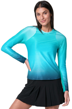 Женская футболка с длинным рукавом Lucky in Love In It To Win It Long Sleeve - aquamarine