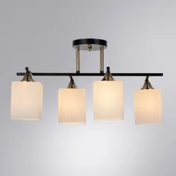 Люстра потолочная 4*E27 A4071PL-4BK белый/черный Merope Arte Lamp