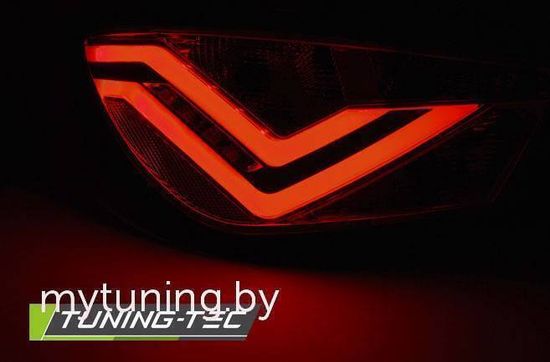 Задние фонари для Seat Ibiza 6J 3D (08-12) LED Red Smoke