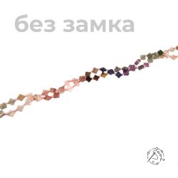 Нить бусин микс