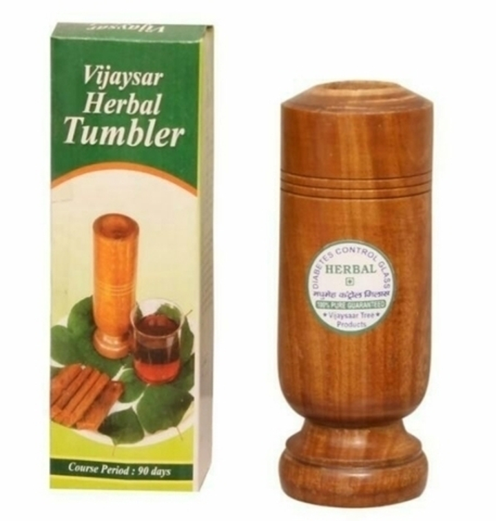 Стакан деревянный Vijaysar Herbal Tumbler Виджайсар для контроля уровня сахара в крови