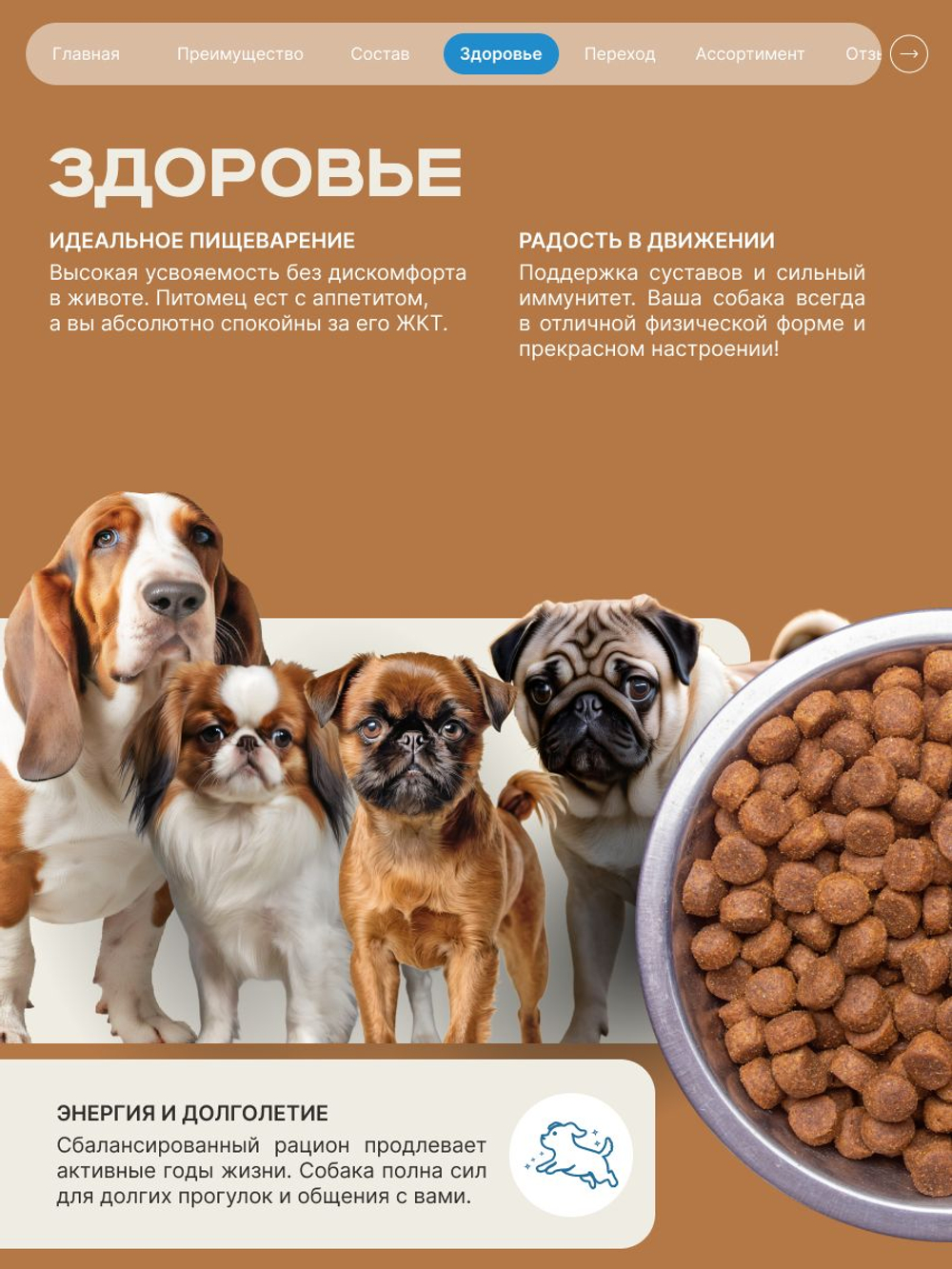 Корм сухой для взрослых собак породы Французский бульдог, с лососем, 12 кг, QUATTRO