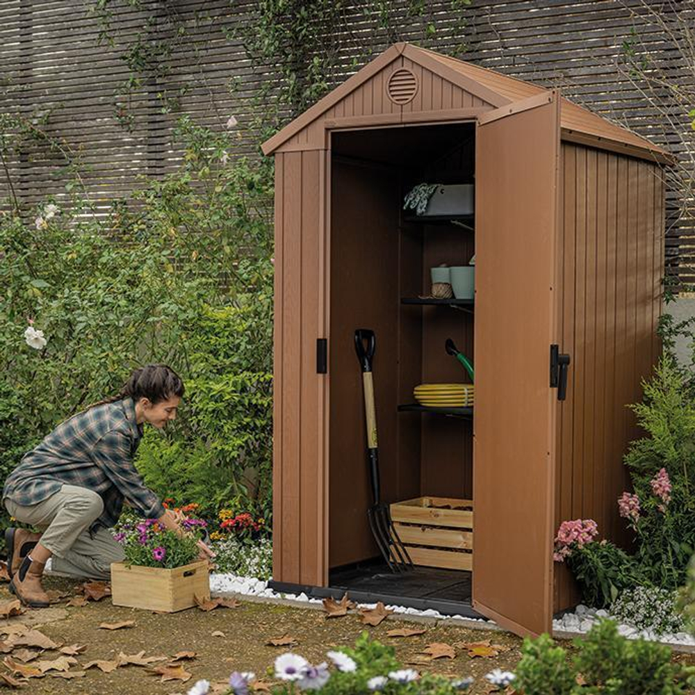Пластиковый сарай Keter Darwin 4x4 brown