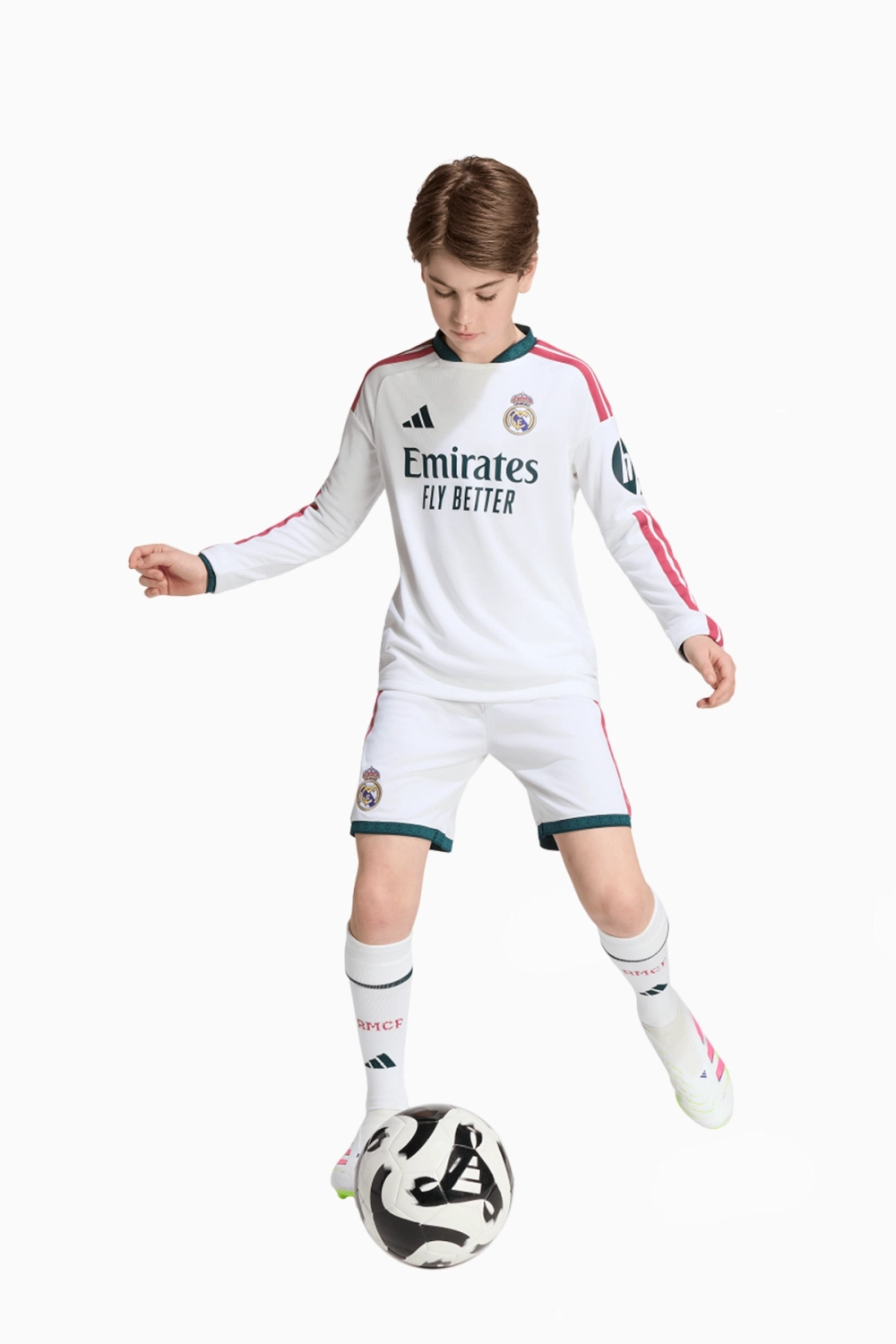 Футболка с длинными рукавами adidas Real Madrid 26/27 Home Junior - белый