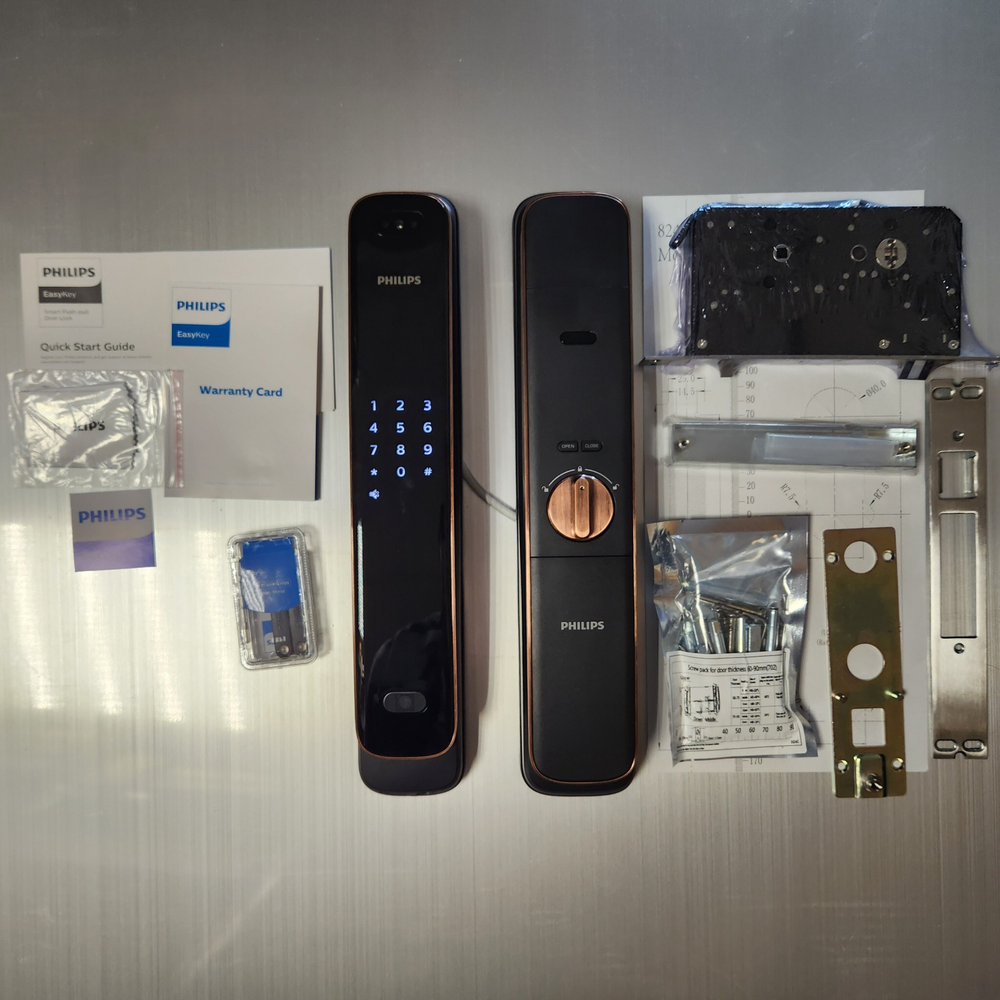 Электронный дверной замок PHILIPS EasyKey DDL702 Face ID (медный)