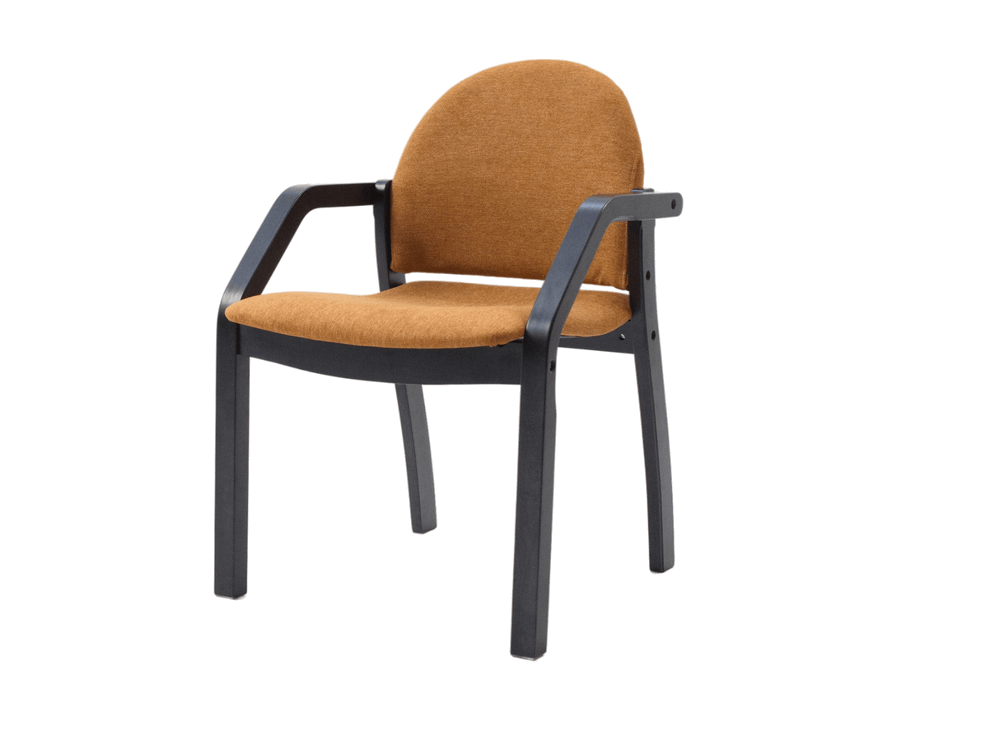 Стул-кресло Zip-mebel Джуно 2.0 чёрный/карри