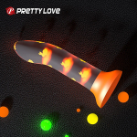 Светящийся в темноте фаллоимитатор 17см с Зайчиками Pretty Love Magical Nightfall BW-008120NY