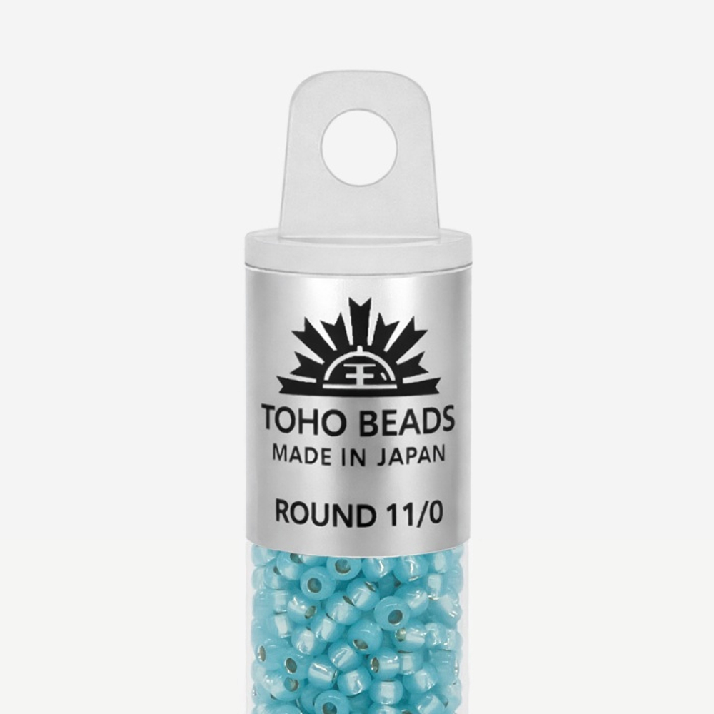 Японский бисер TOHO Round 11/0 (№PF2117), опаловый, полупрозрачный глянцевый