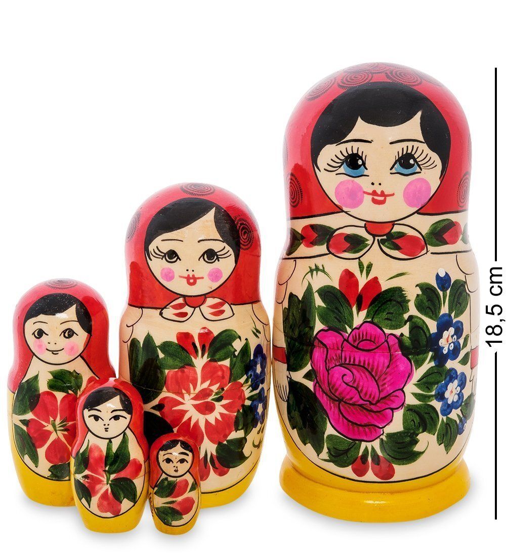 Народные промыслы МР-10/ 4 Матрешка 5-кукольная Б (Семеновская)