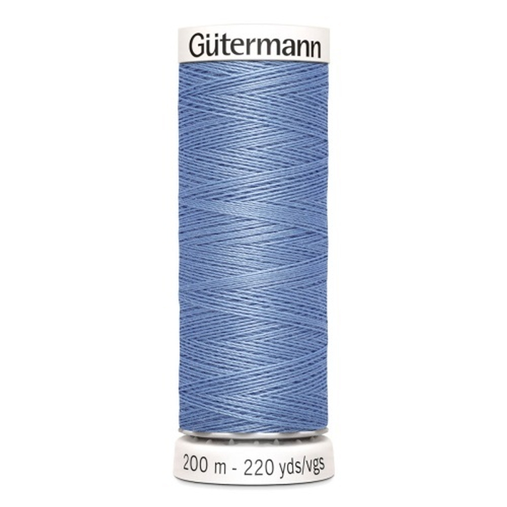 Нить Sew-All 100 для всех материалов, 100% полиэстер Gutermann 200 м цв. 074 сиренево-джинсовый
