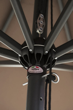 Зонт профессиональный 3х3 м Scolaro Napoli Standard, антрацит, слоновая кость