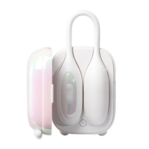 Белое виброяйцо + вакуумный стимулятор в кейсе BeYourLover Magic Suitcase App Controlled Suction & Vibrating Egg with Charging Case White