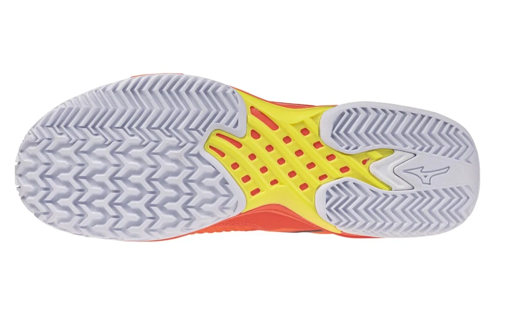 Мужские кроссовки для Padel Mizuno Wave Exceed Tour 7 Padel - lava orange/black oyster/yellow jasper