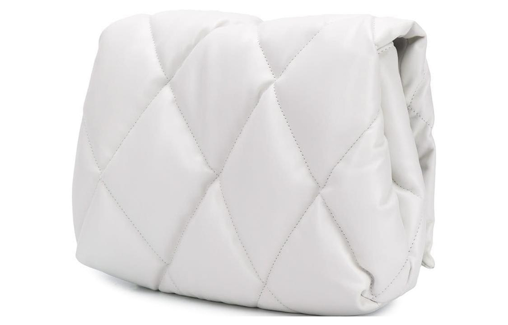 Balenciaga Leather Clutch Medium Women"s White