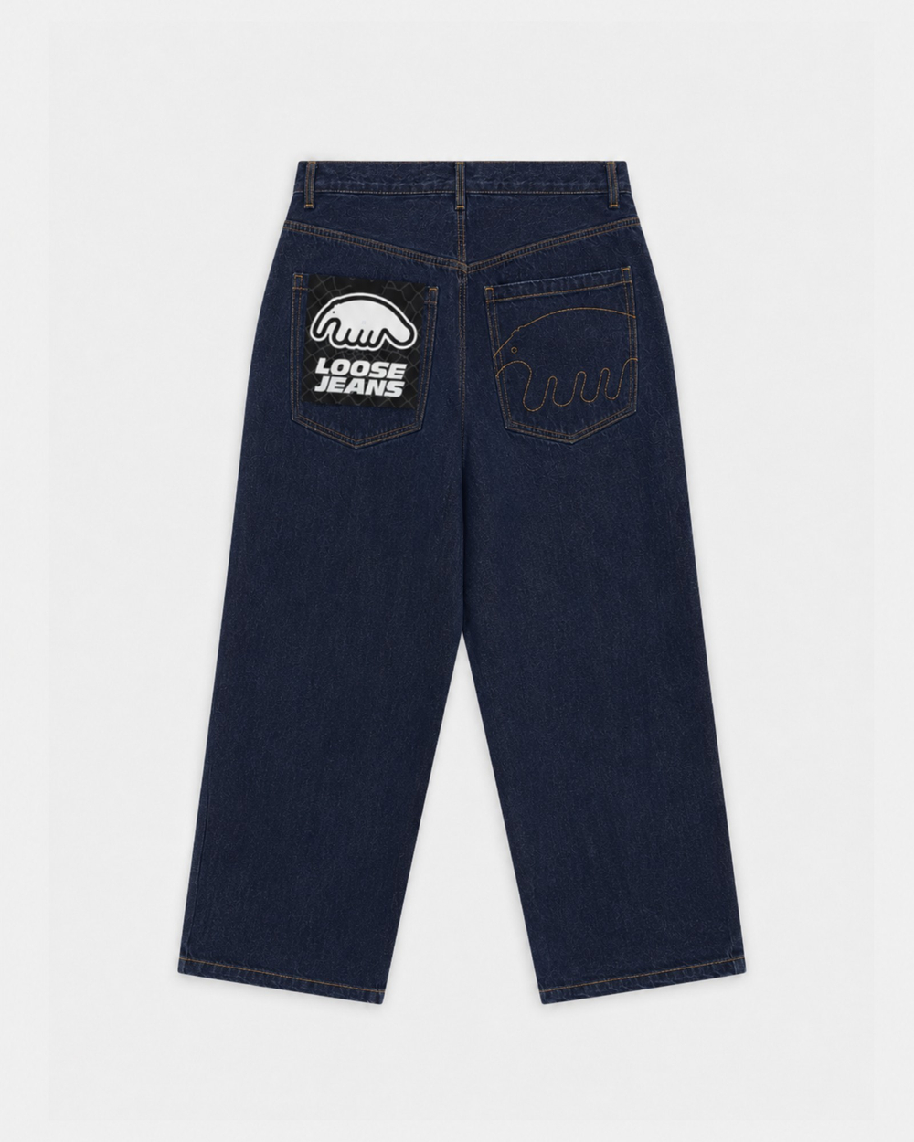 Брюки Anteater Loose Jeans Темно-синий