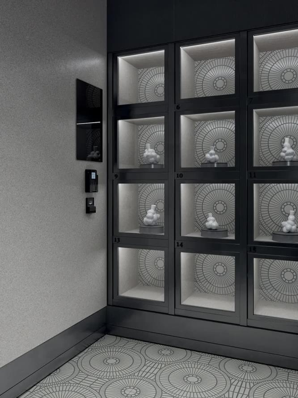 ABK Moooi Nesting Room Decor Library Pavone Powder Nat 60x120