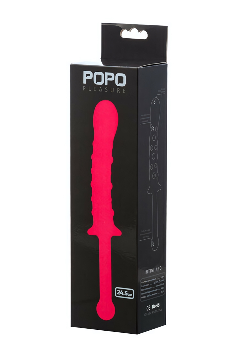 Фаллоимитатор двусторонний TOYFA POPO Pleasure (Цвет: розовый)