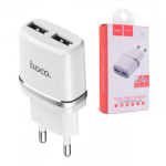Сетевое зар. устр. Hoco C12 2USB 2.4A белое
