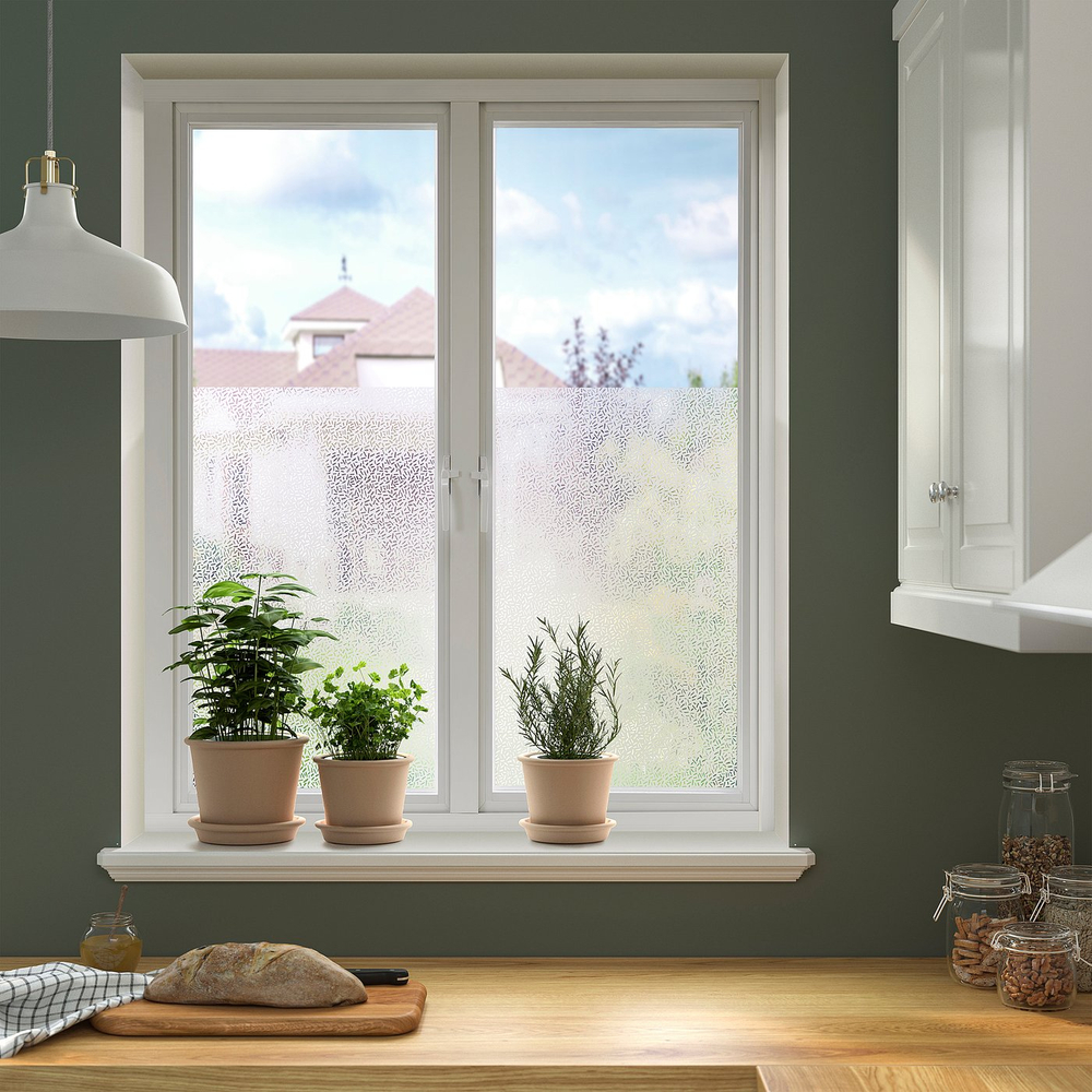 IKEA PUCKELFLY  (ИКЕА ПУКЕЛФЛИ)  -  Плёнка для окна - с узором 50x150 см