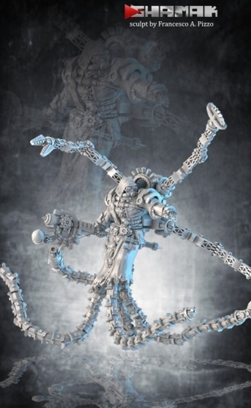 Adeptus Mechanicus Tech-Priest Техножрец №4 миниатюра для dnd, днд, pathfinder, фентези, Настольная игра, НРИ, Варгейм, РПГ