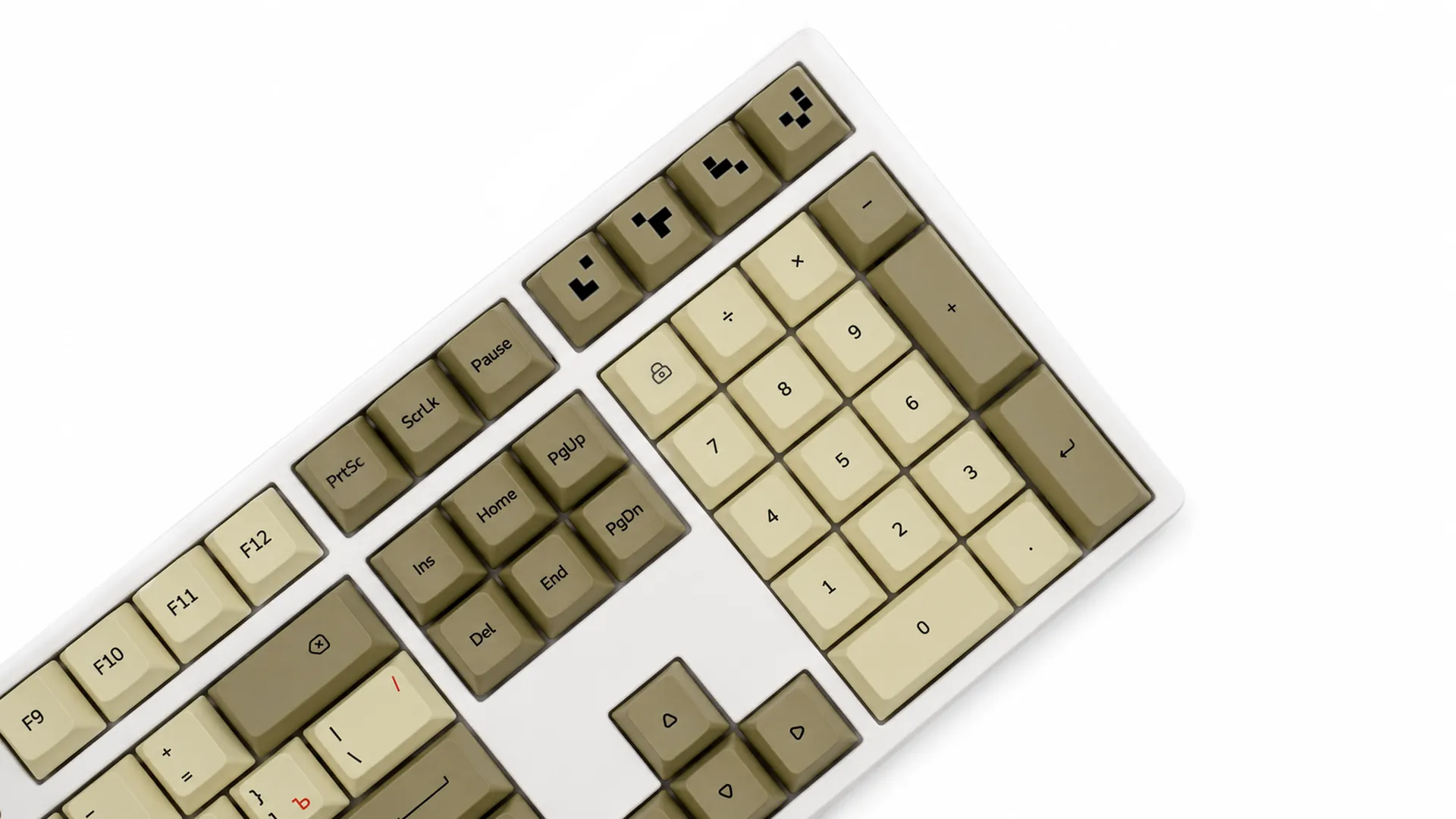 Набор клавиш Geekboards Retro White Cyrillic — цифровой блок