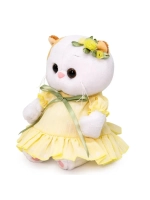 Мягкая игрушка Кошечка Ли Ли в платье из шифона 20 см LB-078