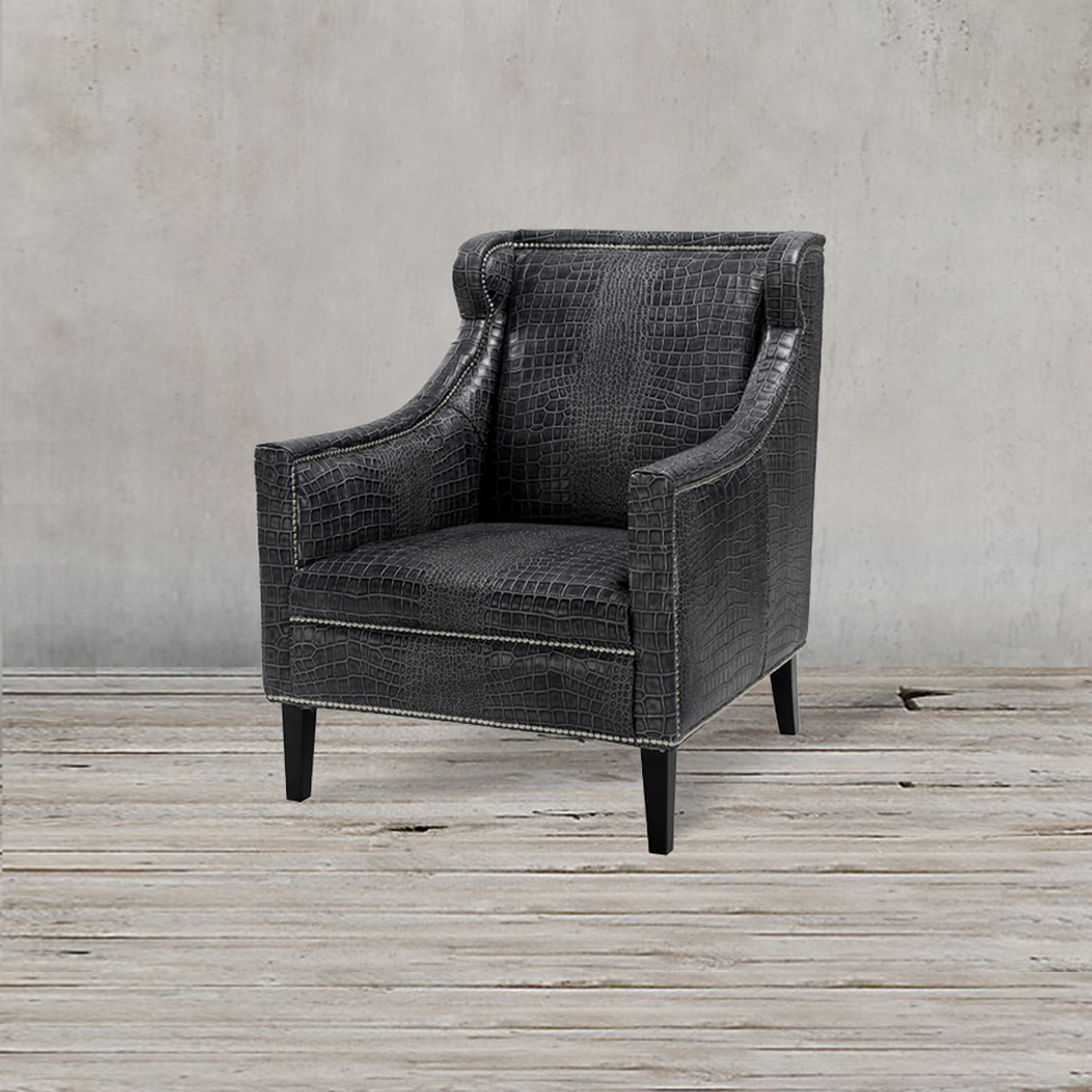 Кресло Roomers Furniture c0175-1d/black#b76