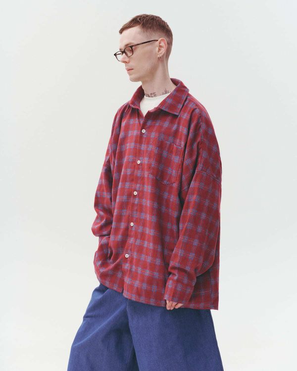 Рубашка Cowboy Shirt Wine винная - фото 6