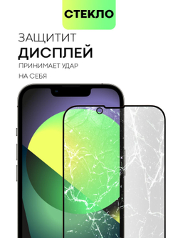 Набор стекол антишпион BROSCORP для Apple iPhone 13;Apple iPhone 13 Pro оптом (арт. IP13(13PRO)-FSP-GLASS-SPY-SET2)