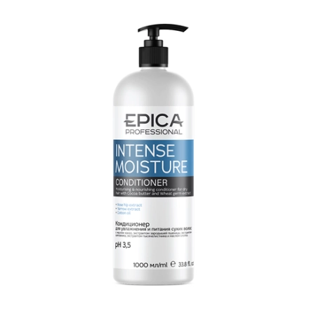 EPICA Professional Кондиционер для увлажнения и питания сухих волос, Intense Moisture, 1000 мл